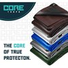 Core Tarps 50 ft x 70 ft Heavy Duty 20 Mil Tarp, Black, Polyethylene CT-706-50x70